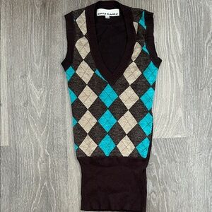 Costa Blanca Argyle Sweater Vest